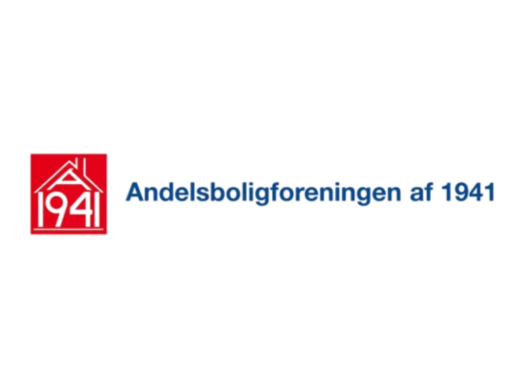 Logo af Thors Ejendomsservice ApS med rød hus-ikon og blå tekst.
